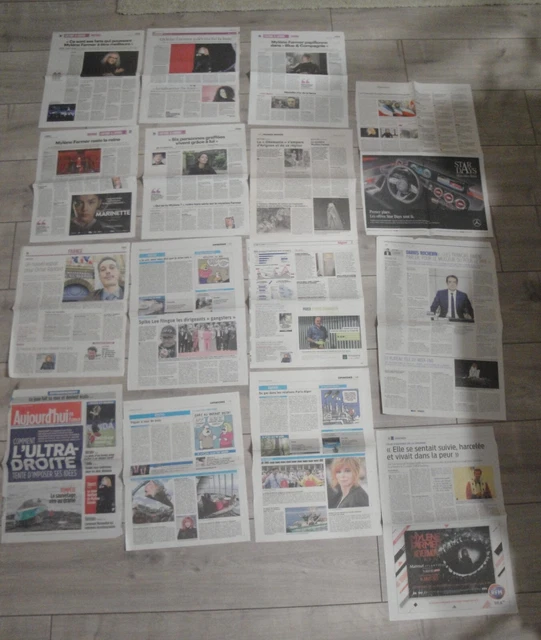 Angèle lot coupures de presse clippings - Collection