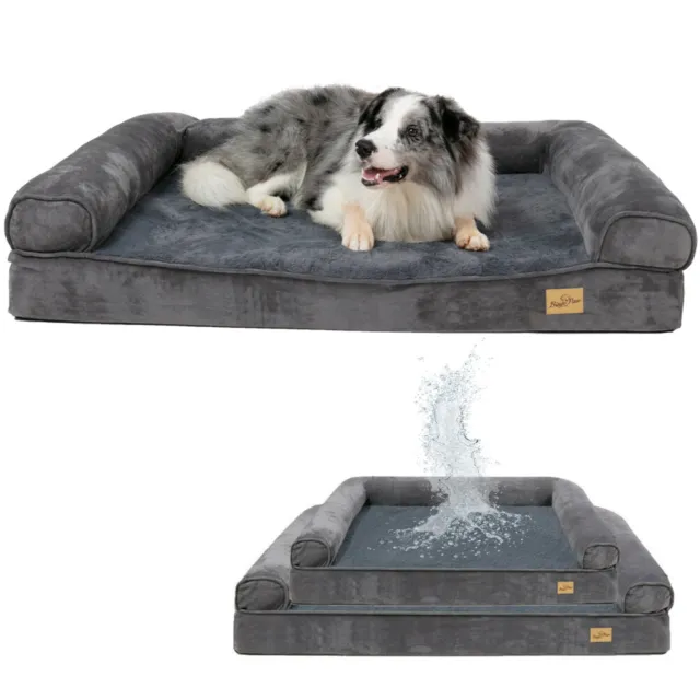 Washable Orthopedic Extra Large Pet Bed Durable Jumbo Dog Sofa Bed M-XL 88-176lb