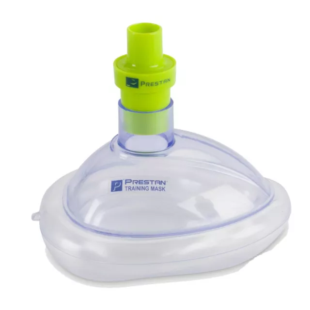 Pack of 10 Adult Training CPR Pocket Resuscitator Masks with Valves, Prestan