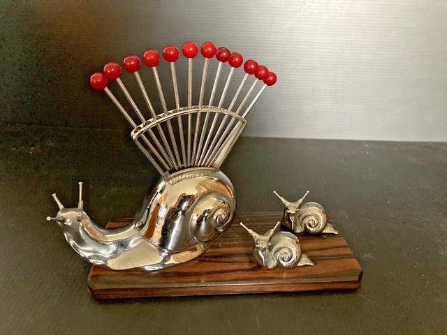 Porte-piques à Escargot Vintage – Bois De Cerf Ou Corne, Pour Apéritif (occasion)