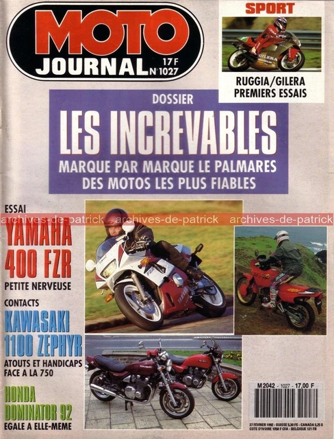 MOTO JOURNAL N° 480 / rallye de Tunisie/ YAMAHA 400 SR / 80 PUCH EUR 8,00 - FR
