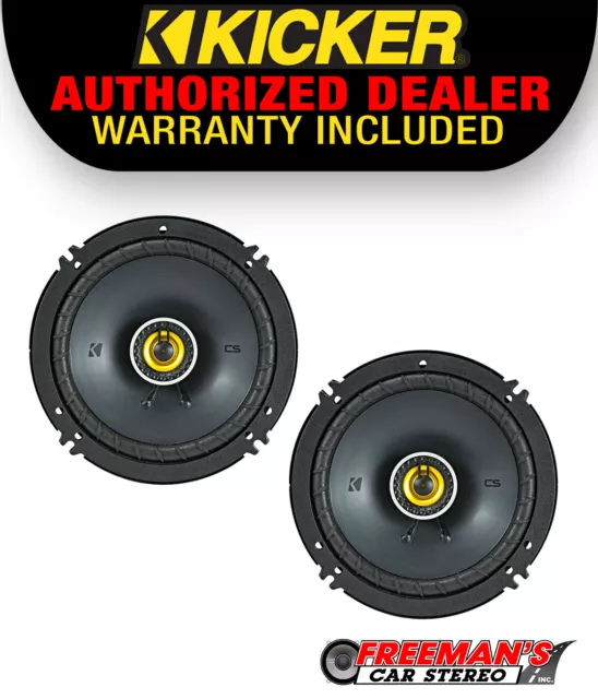 Kicker 46CSC654 CS Series 6.5" 2 Way Coaxial Car Speakers