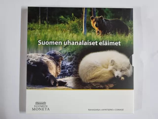 Offiz Kursmünzensatz / KMS  1 Cent - 2 Euro Finnland 2023 BU Tiere - Naturschutz