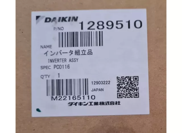 DAIKIN AIR CON VRV INVERTER PCB - PC0116 1289510 fits RSXYP8L7W1