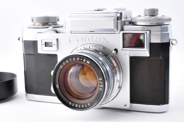 [N MINT] Contax Zeiss Ikon iiia Rangefinder Camera 1951s, Lens 50/2 From JP r257