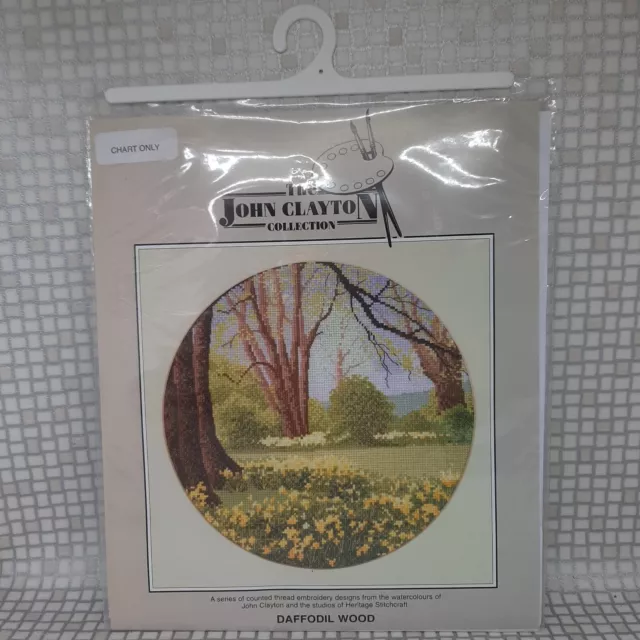 Counted Cross Stitch Chart John Clayton Heritage Crafts Daffodil Wood Chart Only