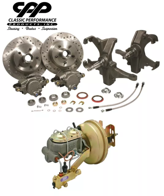 58-64 Chevy Impala 12" Disc Brake Power Booster Conversion Kit 2" Drop Spindles 58-64 Chevy Impala 12" Disc Brake Power Booster Conversion Kit 2" Drop Spindles