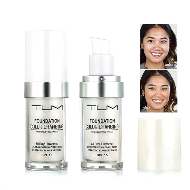Twin Pack - Color Changing Foundation Magic Flawless TLM Maquillaje Cambiar el tono de la piel