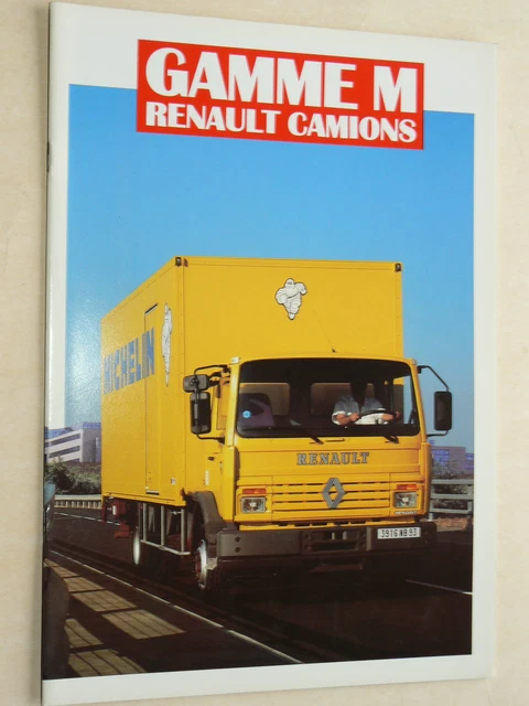 PROSPECTUS CAMION RENAULT gamme M 1991 RVI LKW Truck brochure catalogue ...