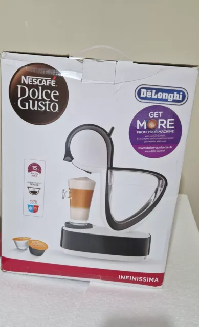 DeLonghi Nescafé Dolce Gusto Infinissima Pod Capsule Coffee Machine 1.2L White