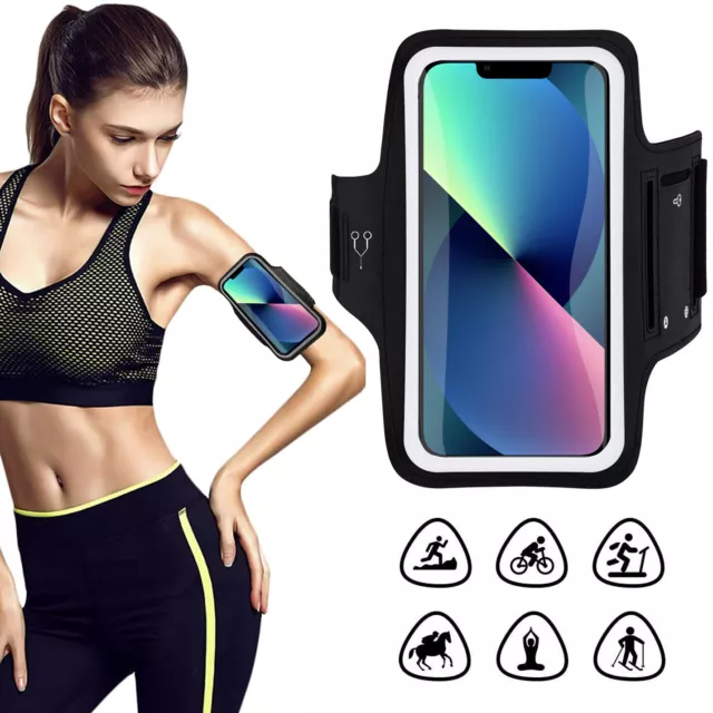 Gym Workouts Waterproof Sport Arm Case Holder Running Armband for iPhone 14 13 8 3