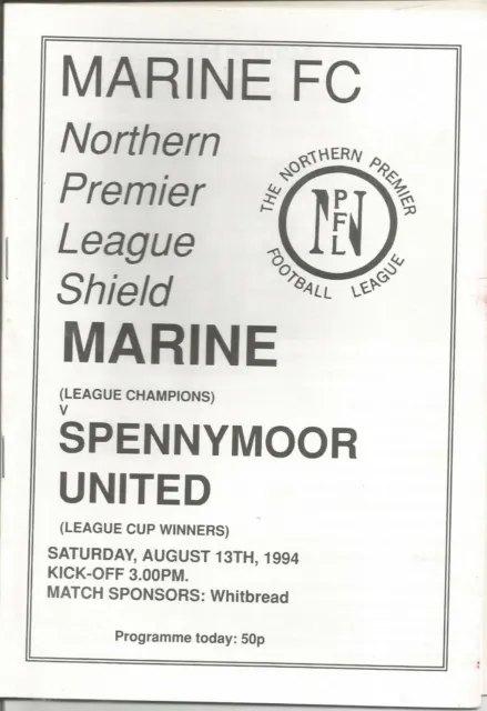 1994/95 Northern Premier League Shield Marine v Spennymoor United