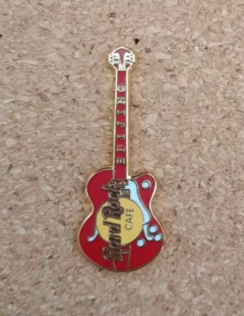 Hard Rock Cafe Beijing Red Gibson Byrdland Guitar Pin Badge