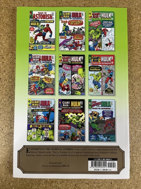 Incredible Hulk Mighty Marvel Masterworks Vol 2 DM Cover Marvel TPB BC1 2