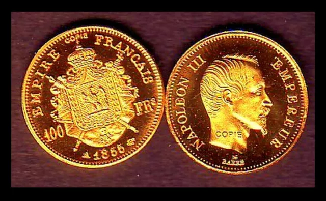 Mini De La 100 Francs 1855 A  ★ Fdc