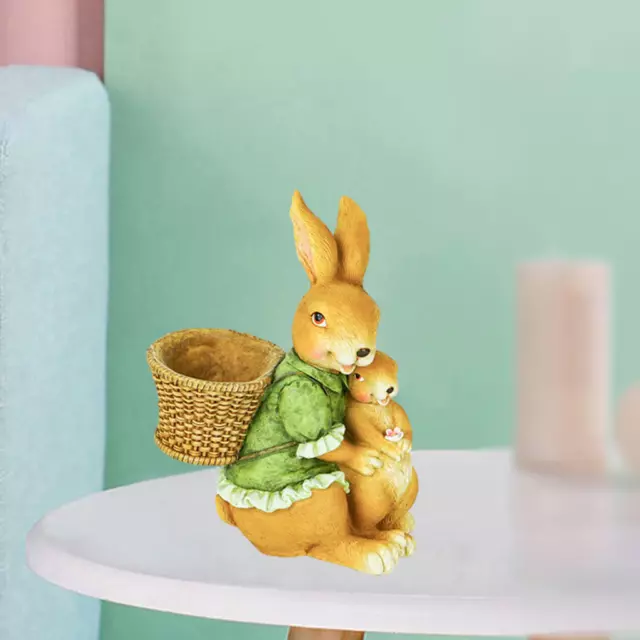 Kaninchen Garten Hase Figur Valentinstag Geschenk Miniatur Wohnkultur