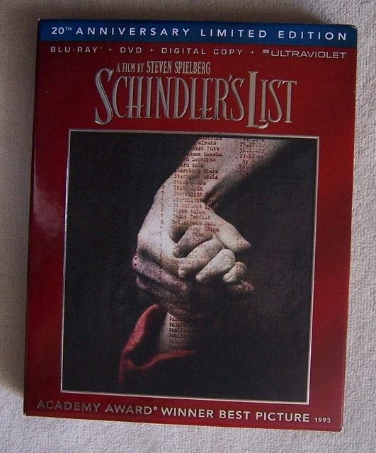 SCHINDLER'S LIST (BLU ray, DVD, 2013) Liam Neeson Wide Screen VG Condition EUR 9,16 PicClick FR