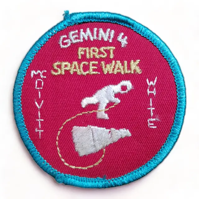 Gemini 4 First Space Walk McDivitt - White NASA Patch Astronaut Shuttle 3"
