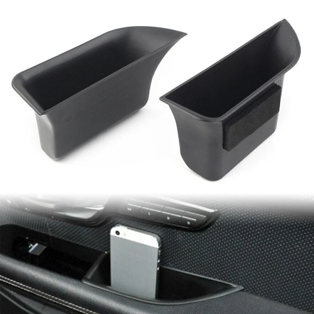 Auto Front Door Handle Armrest Storage Box Tray Bin Kit For Jaguar XF 2009-2014