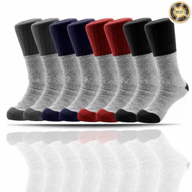 3 Pairs Thermal Gear Mens Winter Warm Boots Heavy Duty Hiking Socks size 10-15