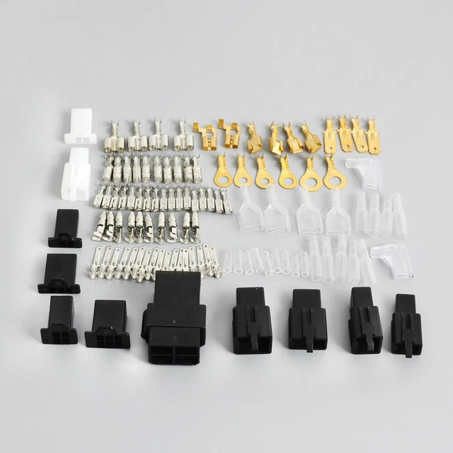 MOTORCYCLE ELECTRICAL WIRE Harness Repair Kit Wiring Loom Plug Bullet
