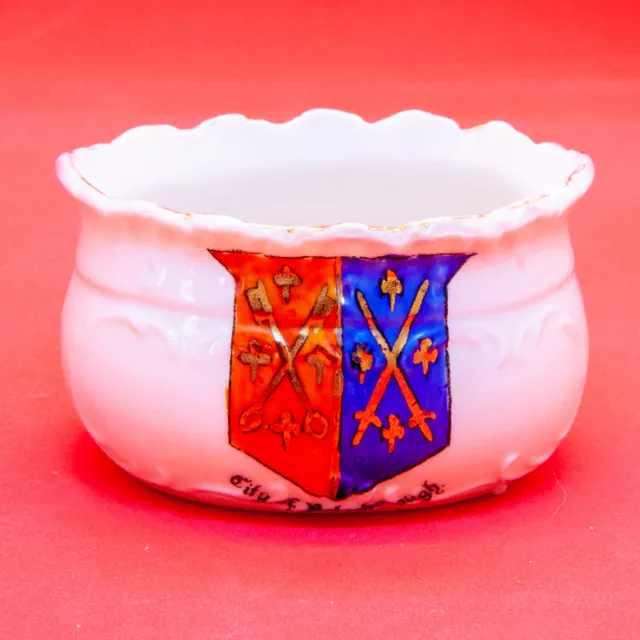 Unknown English Manufacturer Crested China Posy Bowl City of Peterborough Crest