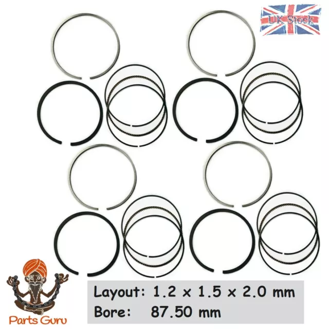 2010-2015 Piston Rings Set For Ford 2.0L Ecoboost S-Max Galaxy Mondeo Tpba 240Hp