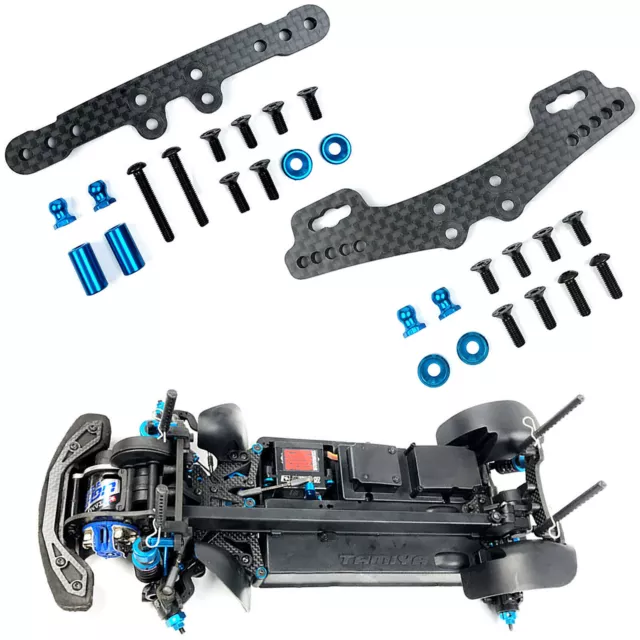 RC Car Body Shock Absorber Carbon Fiber Bracket Stand For TAMIYA XV01 Upgrade c