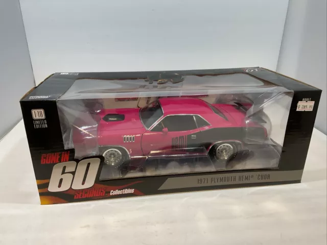 Nib Highway 61 Greenlight 1971 Plymouth Hemi Cuda 1/18 Diecast Model Hwy18010