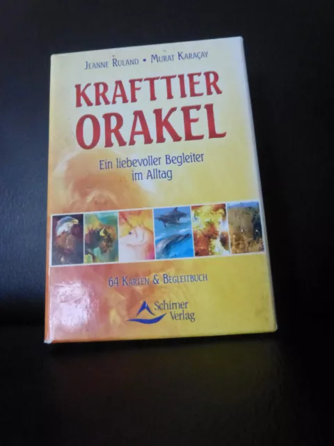 Krafttier-Orakel Ein liebevoller Beleiter im Alltag Jeanne Ruland 64 Karten + Bu