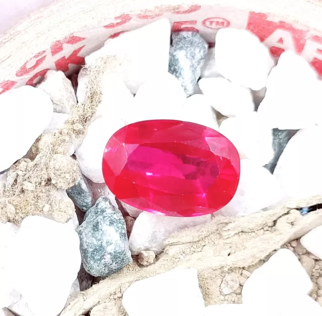 A One Quality 19.95 Carat Fabulous Stone Red Ruby Oval Shape Certified Gems NKE