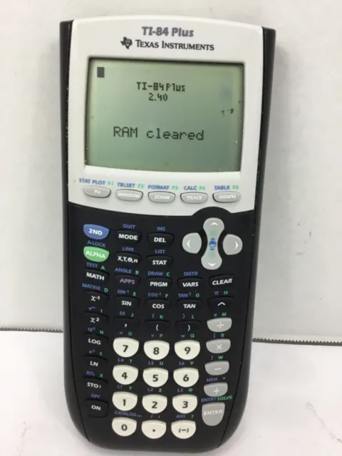 Texas Instruments T1-84 Plus Graphing Calculator Black - NO COVERS See Descripti