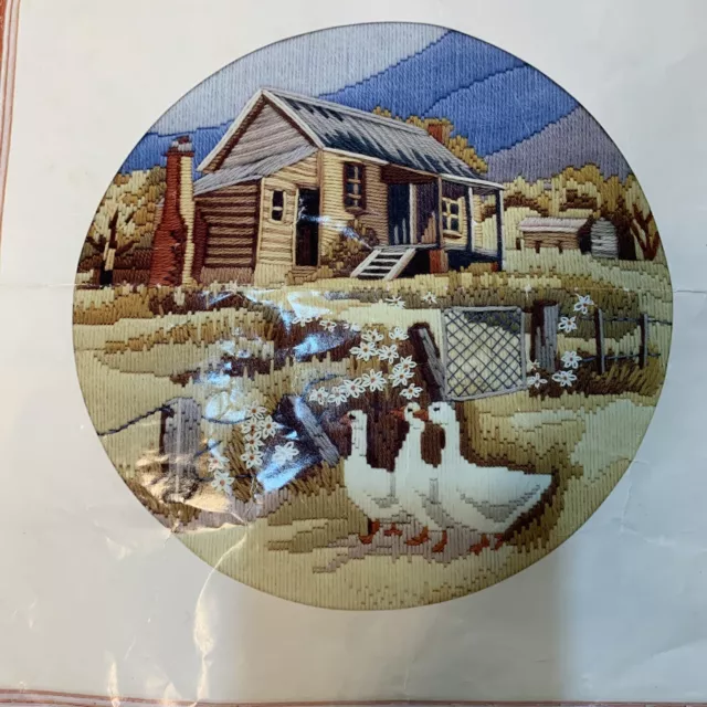 Semco Long Stitch Originals Vintage Kit ‘Old Miners Cottage’ Partly Completed