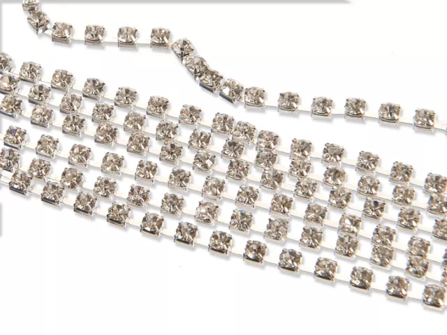 Rhinestone Cup Chain, EIMASS® Diamante Trimming, Sew or Glue on, Gems, 3575