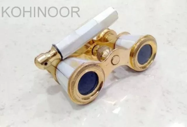 Shinny Brass Finish Magnification Maritime Solid Brass Binocular Gift Handmade