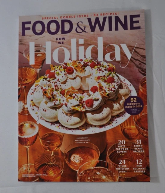FOOD & WINE MAGAZINE DECEMBER 2023/JANUARY 2024 Double Issue holiday