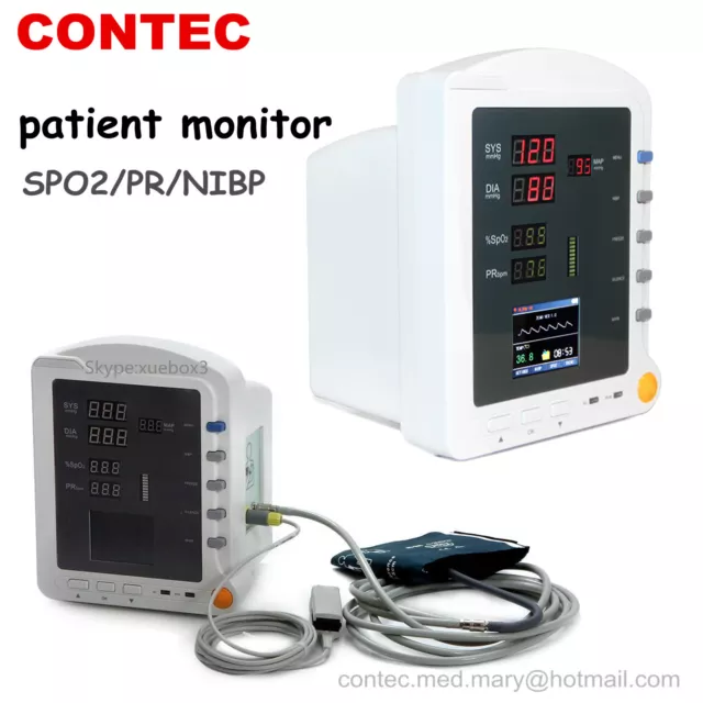 Monitor de signos vitales del paciente multiparametro SPO2,NIBP, PR CMS5100