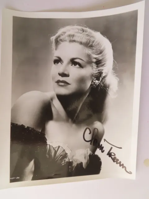 Signed Autographed 8 X 10 Photo Claire Trevor Film Movie Actress Died 2000