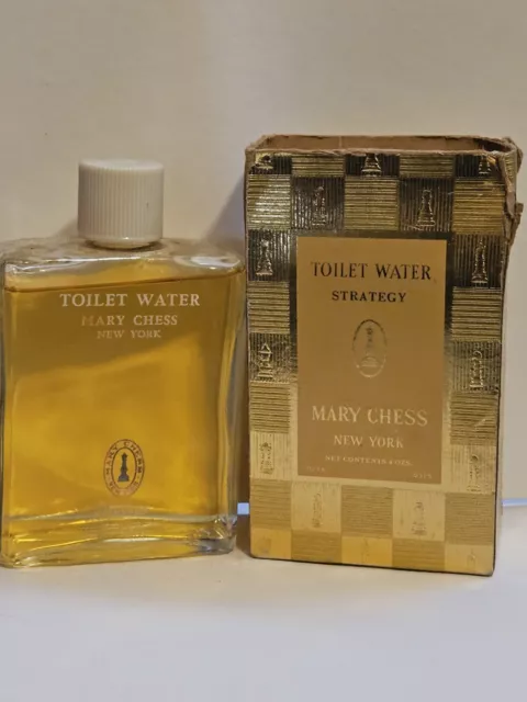 MARY CHESS Strategy TOILET WATER NEW YORK 4 oz SPLASH VINTAGE 100% Full