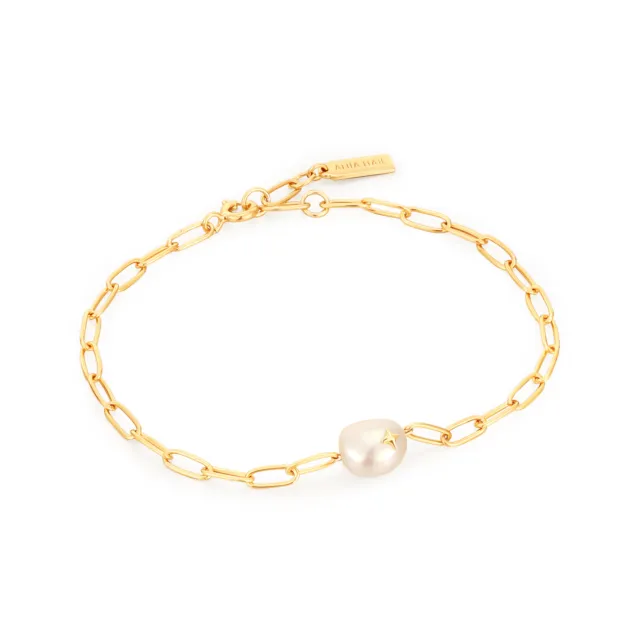 7.25& ANIA HAIE Culture Freshwater Pearl Sparkle Bracelet Yellow ...