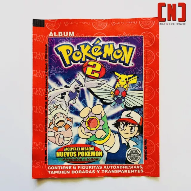 Vintage 1999-2000 Pokemon The Movie 2 New Sealed Sticker Booster Pack - Nintendo