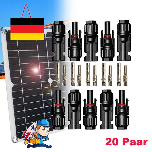 Spina solare spina solare per presa cavo frizione 2,5 - 6 mm2 20 paia