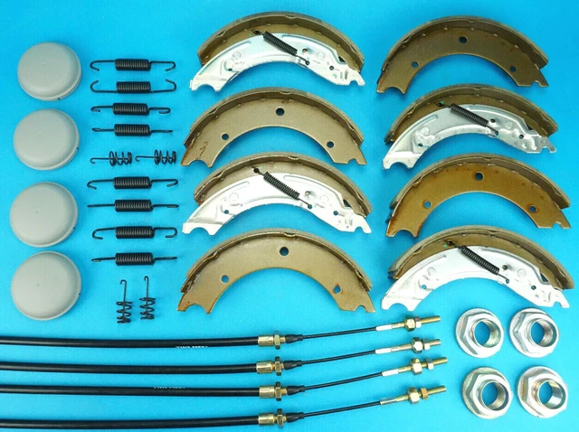 TWIN AXLE 250X40 Brake Shoe Cable Kit for 3500kg DP120G 12' IFOR ...
