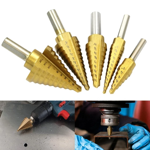 Step Drill Set HSS 4241 High Speed Steel Drill Bit Drilling Power Tools