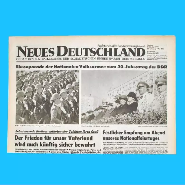 DDR Neues Deutschland September 1977 Geburtstag Hochzeit 43. 44. 45. 46. 47. PT