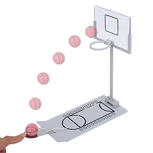 Jouet de Panier de Basket-ball Mini Jeux de Basket-ball Pliables de Bureau à ...