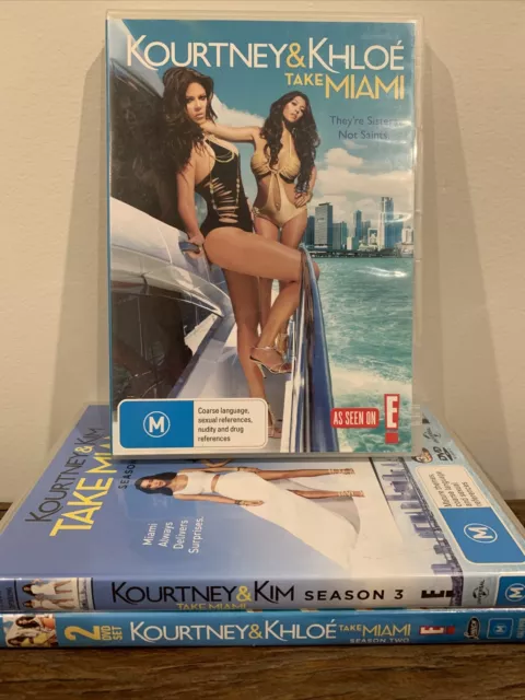 Kourtney and Khloe take Miami season 1 2 3 DvD Kardasians Region 4