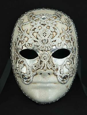 Mask from Venice Volto Macrame Silver Man - Carnival Venetian 219