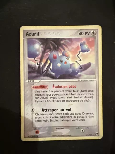 carte pokemon AZURILL 31/100 EX Tempête de Sable FR