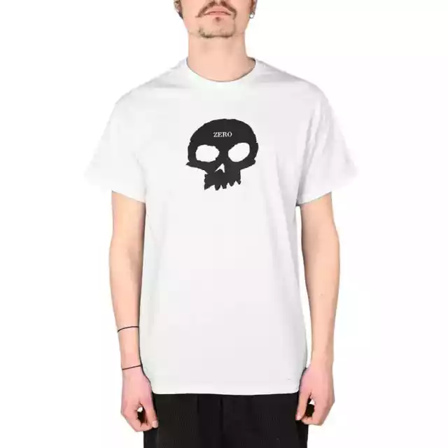 Zero Single Skull S/S T-Shirt - blanc/noir